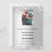 シルバーグリーンフローラ写真Save the Date 結婚's (裏面)