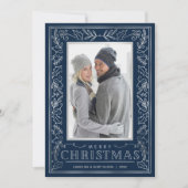 シルバーグリーンリーのクリスマスフォト シーズンカード (正面)