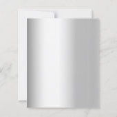 シルバーグリーン結婚式招待状 (裏面)