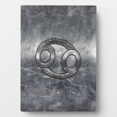 シルバーグレイがん〔占星術の〕十二宮図サインイン動揺してスタイル フォトプラーク (正面)