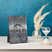 シルバーグレイがん〔占星術の〕十二宮図サインイン動揺してスタイル フォトプラーク (側面)