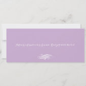 シルバーグレイとパープルナイトinパリスクールプロム 招待状 (裏面)