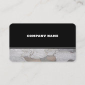 シルバーグレイの切れ目のある木材 ロイヤリティカード (裏面)