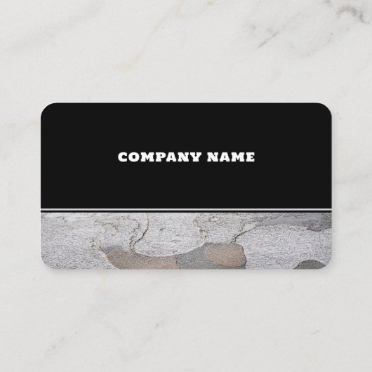 シルバーグレイの切れ目のある木材 ロイヤリティカード (裏面)