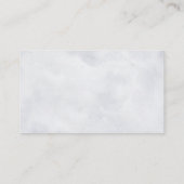 シルバーグレイアイボリーフローラウィンターウェディングレジストリ エンクロージャーカード (裏面)