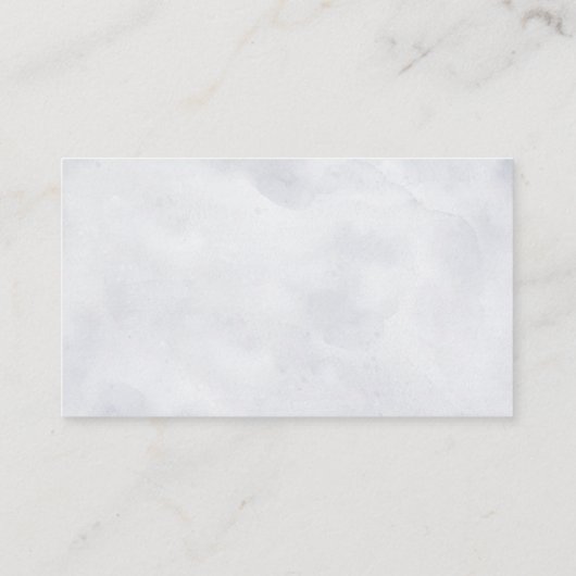 シルバーグレイアイボリーフローラウィンターウェディングレジストリ エンクロージャーカード (裏面)