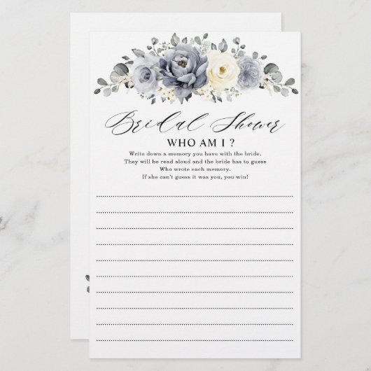 シルバーグレイアイボリーフローラウィンターユーズアマイゲーム (正面/裏面)