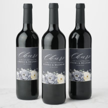 シルバーグレイアイボリーフローラ素朴ウィンター結婚ズウィン