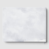 シルバーグレイアイボリーフローラ素朴ウィンター結婚ズ ゲストブック (裏面)