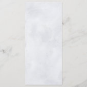 シルバーグレイアイボリーフローラ素朴ウィンター結婚ズ メニュー (裏面)