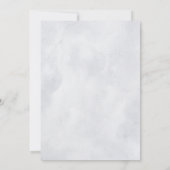 シルバーグレイアイボリーフローラ素朴ウィンター結婚ズ 招待状 (裏面)