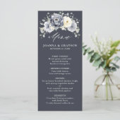 シルバーグレイアイボリーフローラ素朴冬結婚の男性 メニュー (スタンド正面)