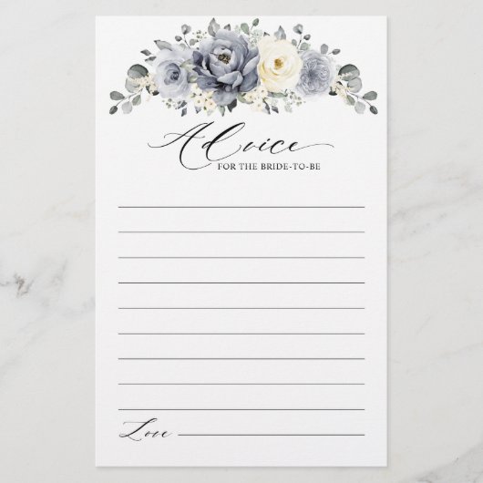 シルバーグレイアイボリー冬ブライダルシャワーアドバイス (正面)