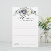 シルバーグレイアイボリー冬ブライダルシャワーアドバイス (スタンド正面)