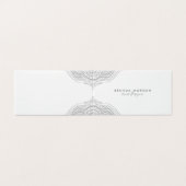 シルバーグレイエレガント曼荼羅 名刺 (外部フラット)