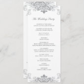 シルバーグレイエレガント製鉄所詳細結婚ズ プログラム (正面/裏面)
