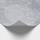 シルバーグレイグリッターホワイトかわいらし《写真》ぼけ味スパーク ラッピングペーパー (角)