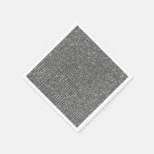 シルバーグレイストライプディコール スタンダードカクテルナプキン (角)