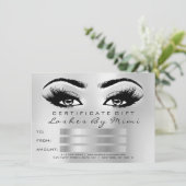 シルバーグレイズメイクアップアーティスト証明書ギフト (スタンド正面)
