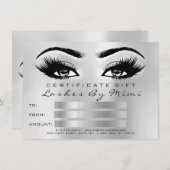 シルバーグレイズメイクアップアーティスト証明書ギフト (正面/裏面)