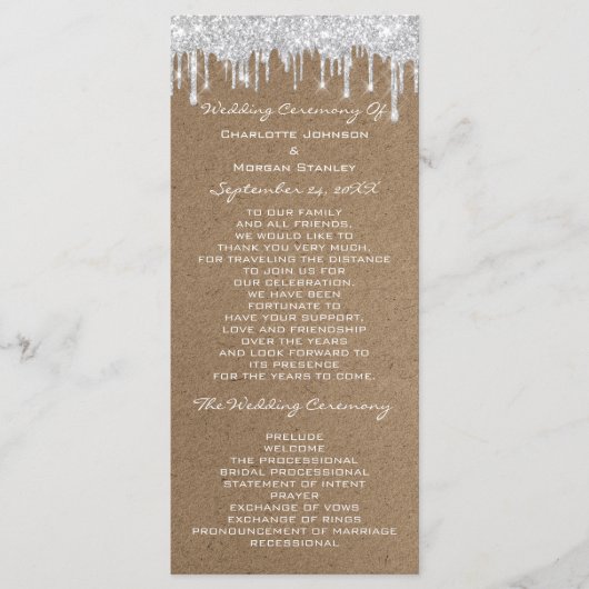 シルバーグレイドリップイベントプログラムクラフトフォーマル プログラム (正面)