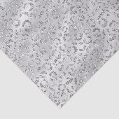 シルバーグレイフェイクグリッターヒョウ柄 薄葉紙 (詳細)