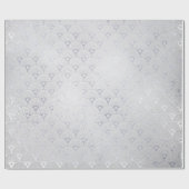 シルバーグレイフローラはかりで測シーシェルアールデコ ラッピングペーパー (フラット)