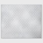 シルバーグレイフローラはかりで測シーシェルズネットアールデコ ラッピングペーパー (フラット)