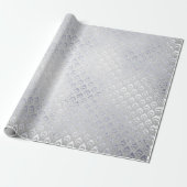 シルバーグレイフローラクジャイ王室のヤ ラッピングペーパー (アンロールド)