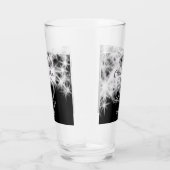 シルバーグレイブラック30結婚周年グリッター タンブラーグラス (右)