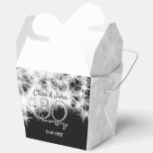 シルバーグレイブラック30結婚周年グリッター フェイバーボックス (見開き)