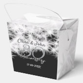 シルバーグレイブラック30結婚周年グリッター フェイバーボックス (裏面)