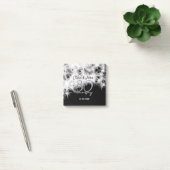 シルバーグレイブラック30結婚周年グリッター ポストイット (オフィス)