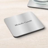 シルバーグレイプロフェッショナルユニーククラシカルシンプル コースター (左側)