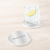 シルバーグレイプロフェッショナルユニーククラシカルシンプル コースター (側面)