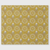 シルバーグレイ映画クリスマスエンジェル ラッピングペーパー (フラット)