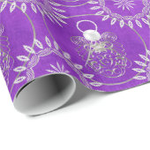 シルバーグレイ映画クリスマスエンジェル ラッピングペーパー (ロールコーナー)