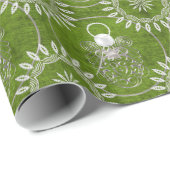 シルバーグレイ映画クリスマスエンジェル ラッピングペーパー (ロールコーナー)