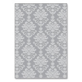 シルバーグレイ書結婚跡のモノグラム テーブルナンバー (裏面)