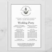 シルバーグレイ航海のフローラいかり結婚式 プログラム (裏面)