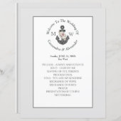 シルバーグレイ航海のフローラいかり結婚式 プログラム (正面/裏面)