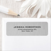 シルバーグレイ質無地エレガントトレンディー ラベル (インサイチュ)