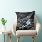 シルバーグレイ電気ギター クッション (椅子)