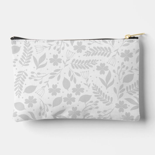 シルバーグレイ&ホワイトボホ離れズモノグラム アクセサリーポーチ (裏面)