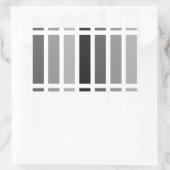 シルバーグレイ 長方形シール (バッグ)