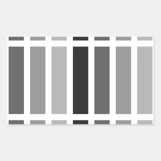 シルバーグレイ 長方形シール (正面)