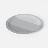 シルバーグレストライプのー ペーパープレート (アングル)