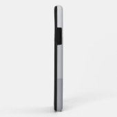 シルバーグレストライプのー Case-Mate iPhoneケース (裏面/右)