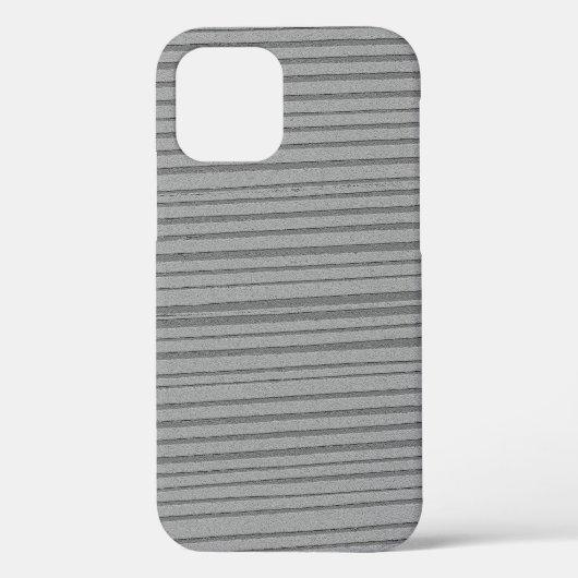 シルバーグレユニークーモダンストライプの Case-Mate iPhoneケース (裏面)