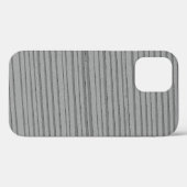 シルバーグレユニークーモダンストライプの Case-Mate iPhoneケース (裏面 (横))